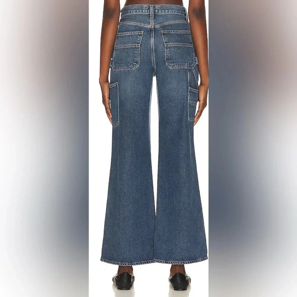 AGOLDE Magda Carpenter Jeans in Darkness Blue Size 29 - Picture 5 of 13